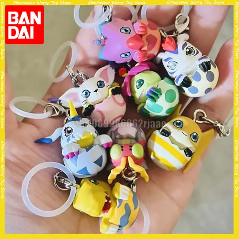 BANDAI Digimon Macera Gashapon Şekil Anime Anahtarlık Mini Anpanman Aksiyon şekilli kalıp Anahtarlık Kawaii Kapsül Oyuncaklar Bebek Hediye