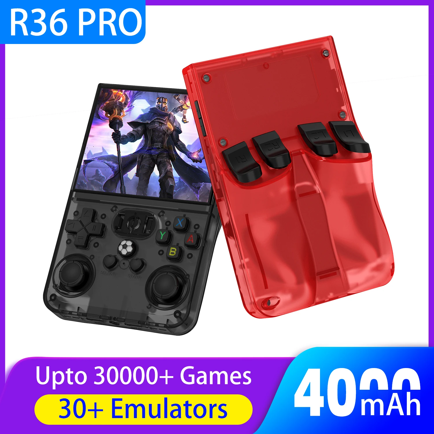 R36PRO Open Source Retro Handheld Game Console 3.5 Inch IPS Screen Linux System Portable Pocket Video Player 30000+games
R36PRO Open Source Retro Handheld Game Console 3.5 Inch IPS Screen Linux System Portable Pocket Video Player 30000+games