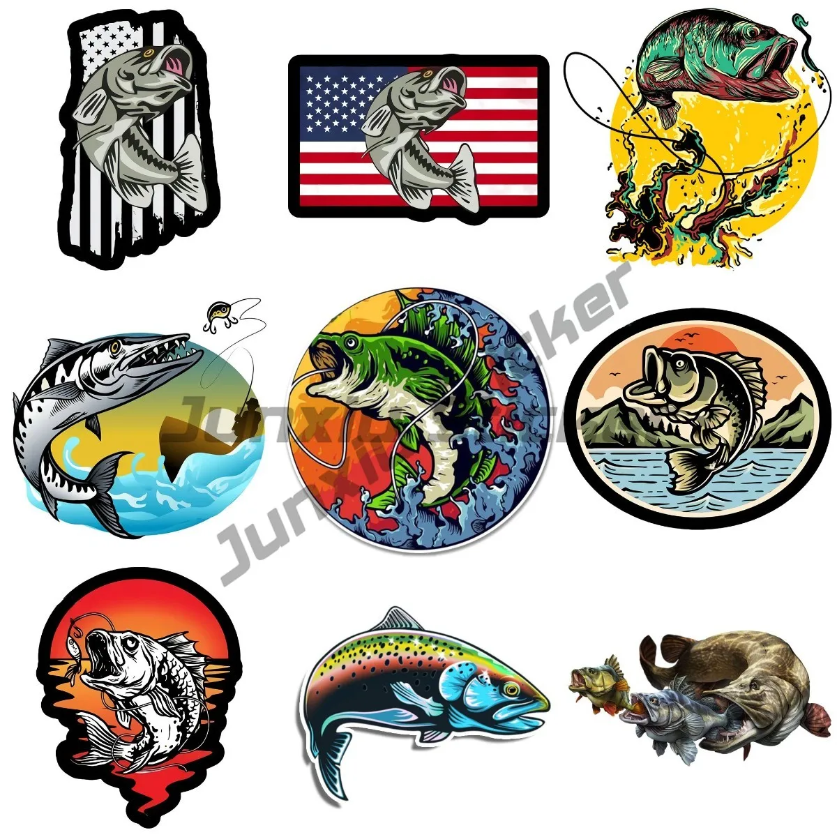 Fishing Fish Car Stickers VAN RV Decal Windshield Car Assessoires Funny Surfboard Decals Decor
Fishing Fish Car Stickers VAN RV Decal Windshield Car Assessoires Funny Surfboard Decals Decor