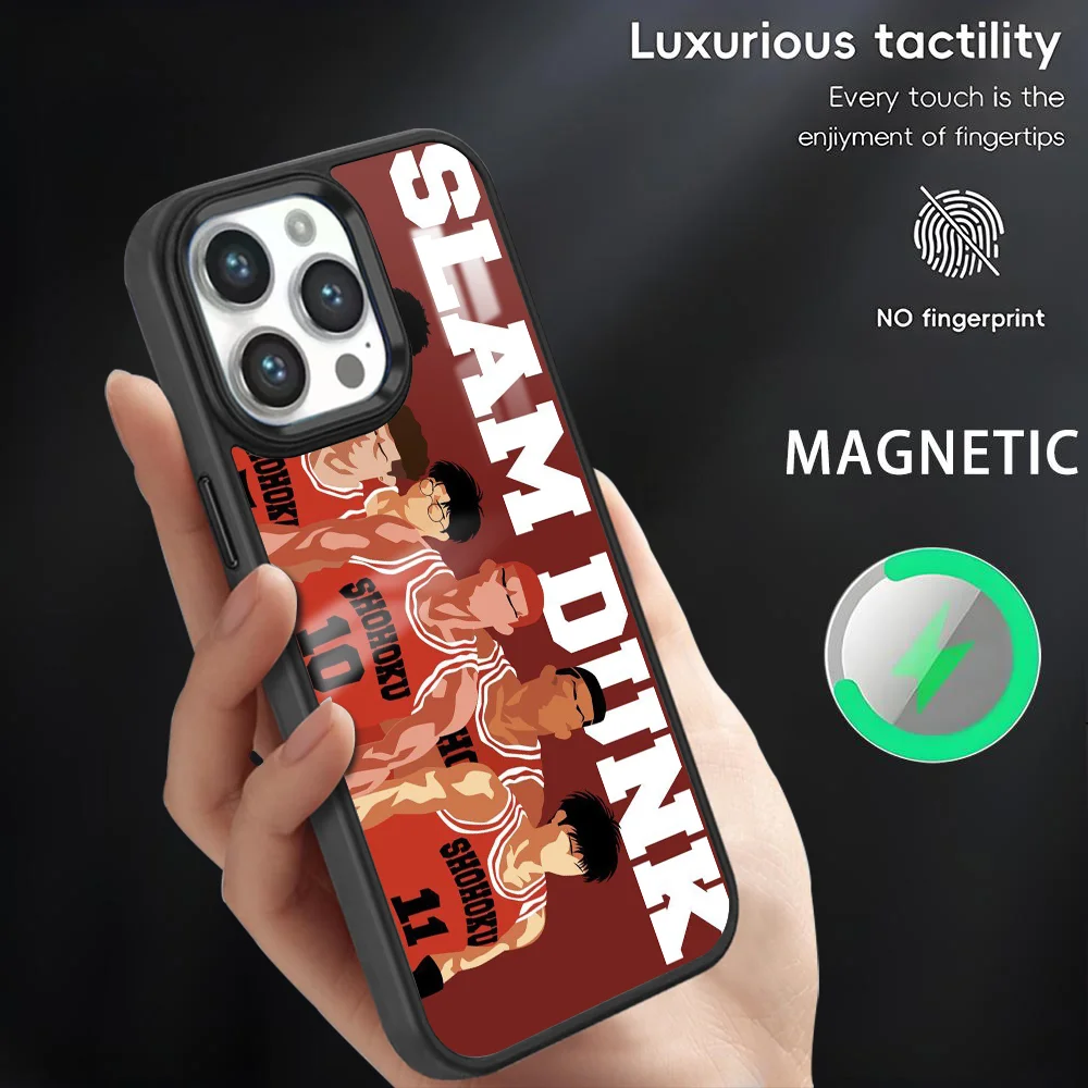 S-Slam Dunk Anime Phone Case For iPhone 16 15 14 13 12 11 Pro Max Plus Mini Magnetic Magsafe Wireless Charging Cover Coque
S-Slam Dunk Anime Phone Case For iPhone 16 15 14 13 12 11 Pro Max Plus Mini Magnetic Magsafe Wireless Charging Cover Coque