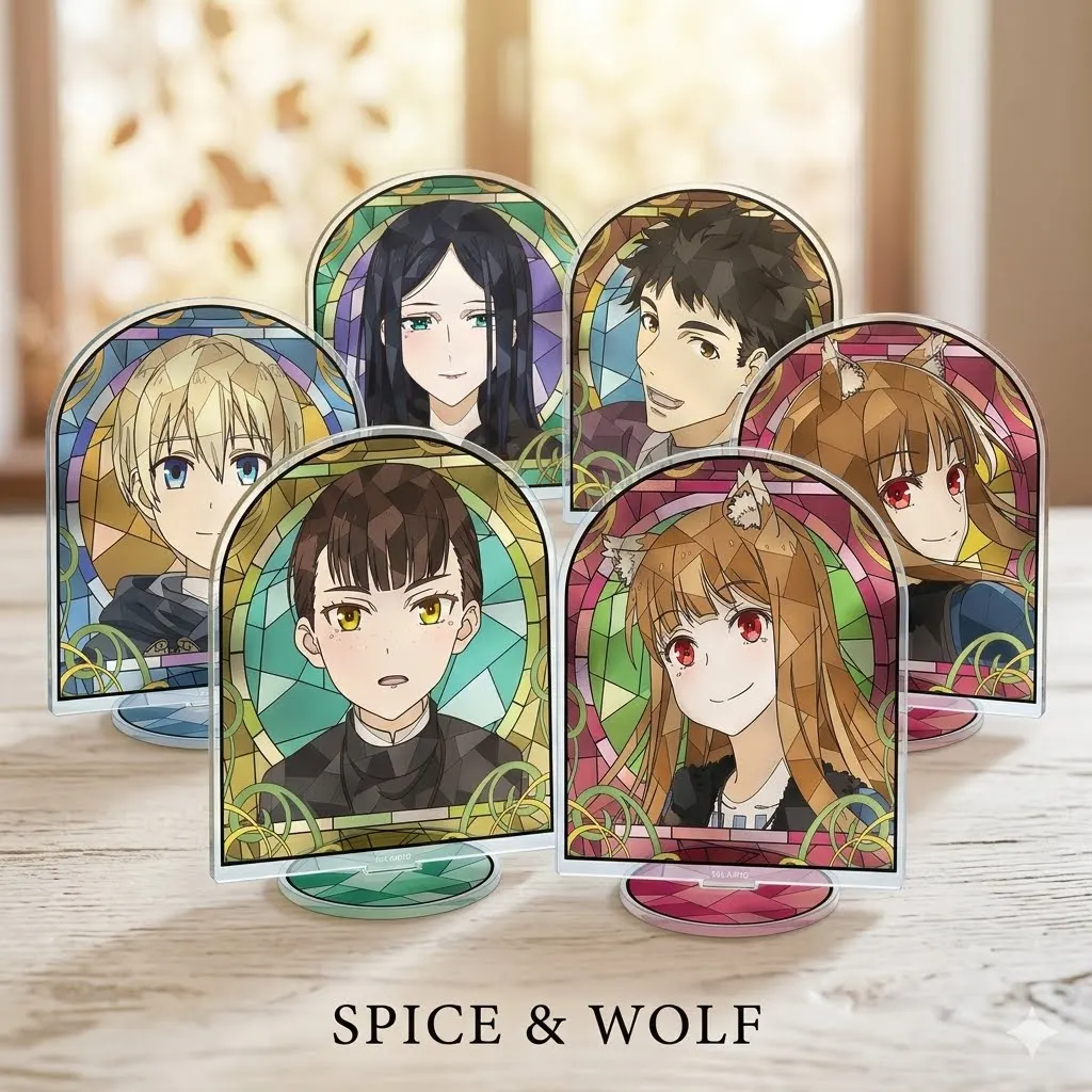 15cm Spice and Wolf Holo Lawrence Myuri Acrylic Stand Figure Stained Glass Keychain Model Board Desk Decor Fan Collection Gift
15cm Spice and Wolf Holo Lawrence Myuri Acrylic Stand Figure Stained Glass Keychain Model Board Desk Decor Fan Collection Gift