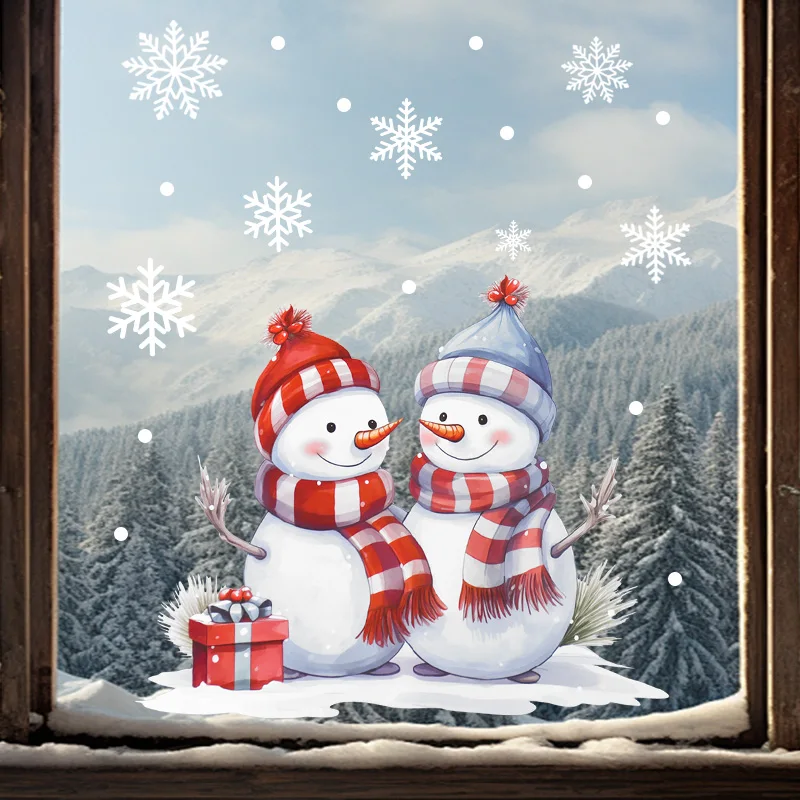 Christmas Windows Stickers Cartoon Santa Claus Snowman Snowflakes Glass Wall Decal New Year Navidad 2025 Xmas Party Decoration
Christmas Windows Stickers Cartoon Santa Claus Snowman Snowflakes Glass Wall Decal New Year Navidad 2025 Xmas Party Decoration