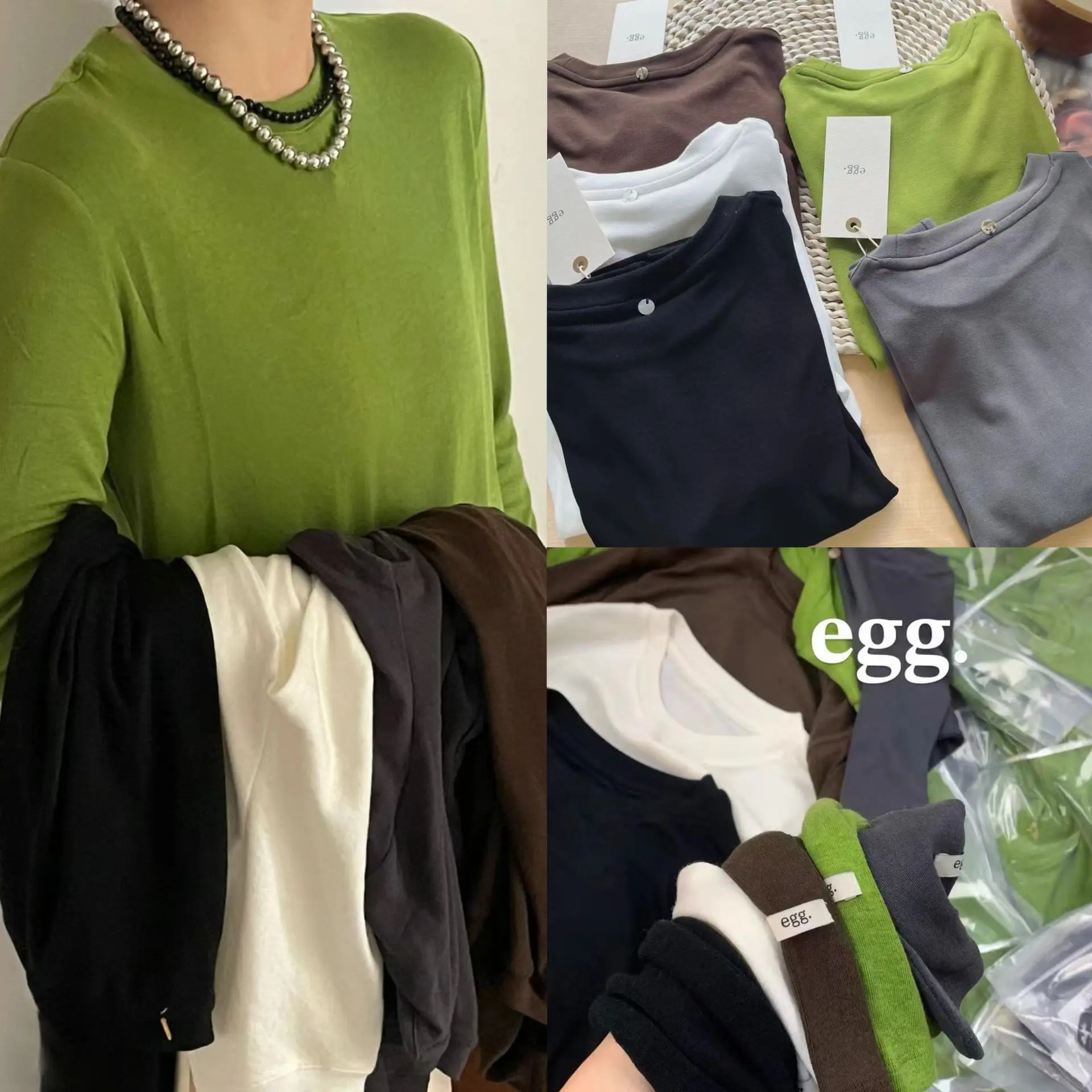 Korean niche egg egg home 2024 spring wool knitted bottoming shirt T-shirt women's soft waxy skin-friendly versatile top
Korean niche egg egg home 2024 spring wool knitted bottoming shirt T-shirt women's soft waxy skin-friendly versatile top