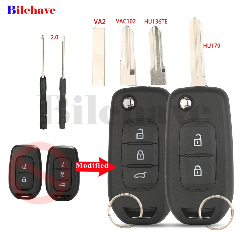 Jingyuqin Modified Flip Car Key Fob Case Shell For Renault Symbol Duster VIVARO Trafic Clio 4 Twingo Dacia Logan Sandero Dokker
Jingyuqin Modified Flip Car Key Fob Case Shell For Renault Symbol Duster VIVARO Trafic Clio 4 Twingo Dacia Logan Sandero Dokker