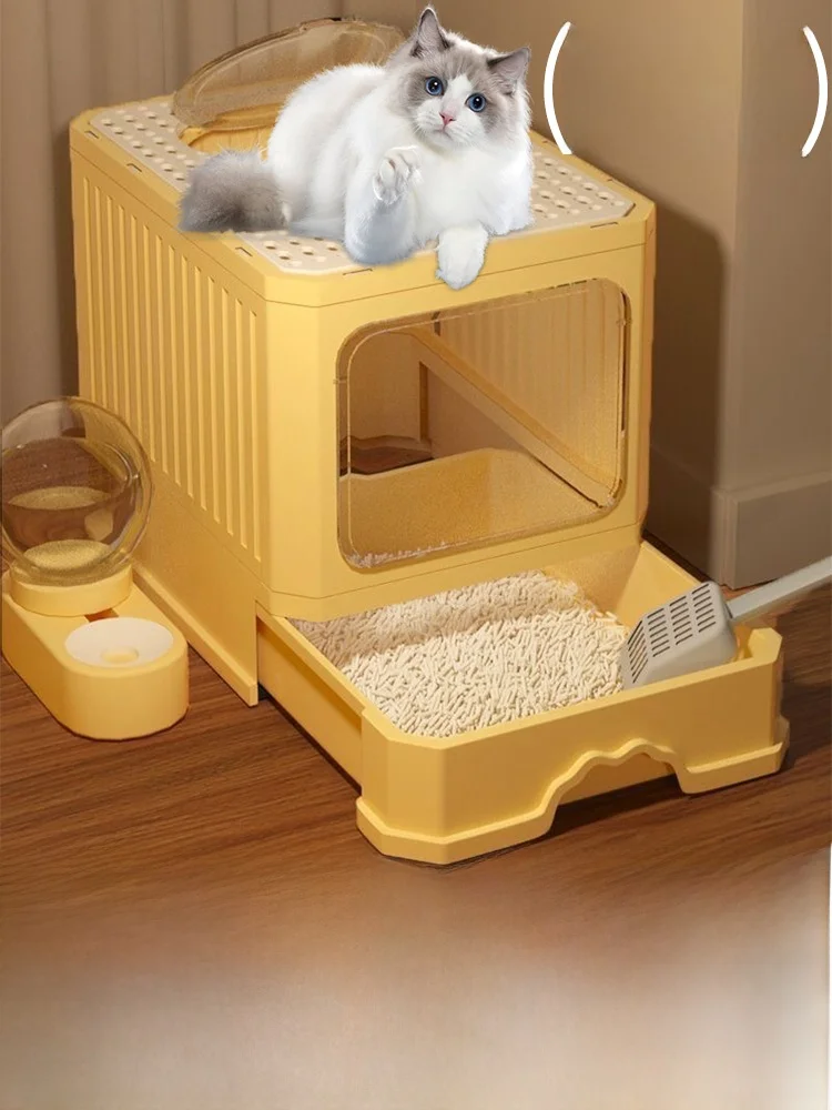 XL Size Litter Box Full Enclosure Anti-Spla Odor Control with Sand for Kittens Large Toilet Supplies Super
XL Size Litter Box Full Enclosure Anti-Spla Odor Control with Sand for Kittens Large Toilet Supplies Super