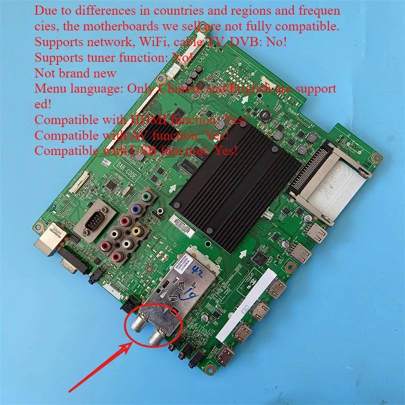 Good Test EAX64343901 For 42LV5500 Main Board 47LV5500 55LV5500 55LV5400 Motherboard LC420EUF LC470EUF LC550EUF EBT62012610
Good Test EAX64343901 For 42LV5500 Main Board 47LV5500 55LV5500 55LV5400 Motherboard LC420EUF LC470EUF LC550EUF EBT62012610