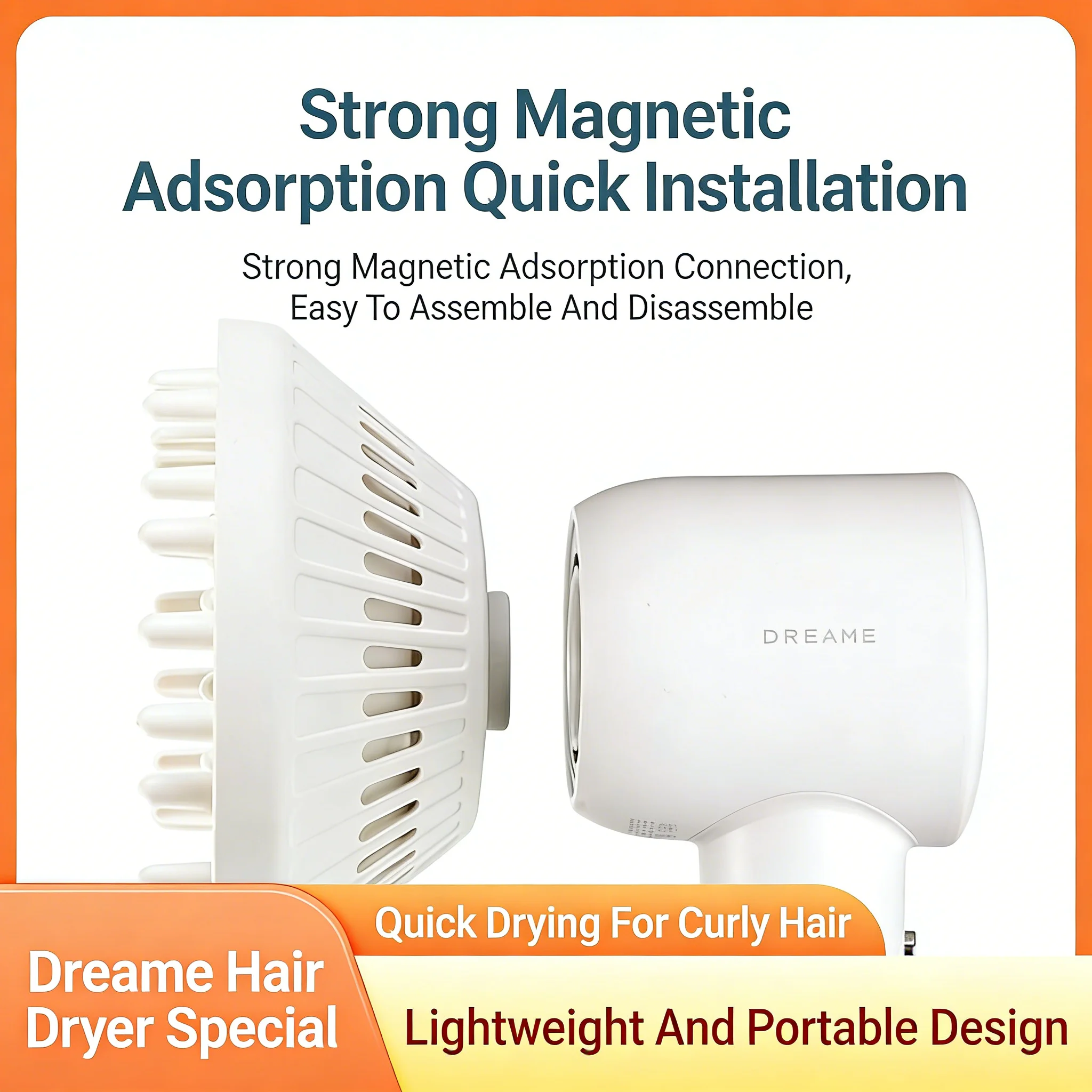 Suitable for Dreame Aurora G10 G20 Blower Magnetic Diffuser Hair Drying Attachment Curly Hair Hood Concentrator Nozzle Fast Heat
Suitable for Dreame Aurora G10 G20 Blower Magnetic Diffuser Hair Drying Attachment Curly Hair Hood Concentrator Nozzle Fast Heat