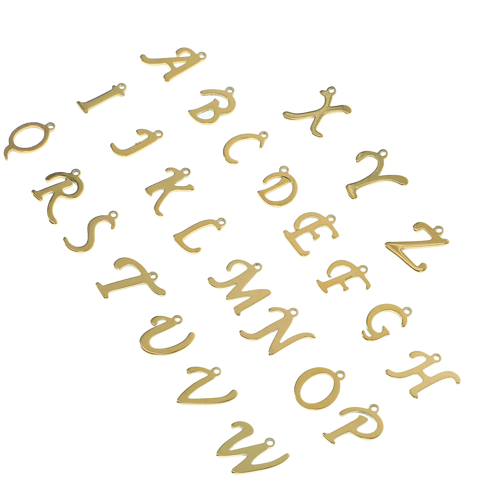 26pcs Alphabet Alphabet Charms Charms Pendant DIY Jewelry Crafts Earrings Necklace Accessories Stainless Steel Golden
26pcs Alphabet Alphabet Charms Charms Pendant DIY Jewelry Crafts Earrings Necklace Accessories Stainless Steel Golden