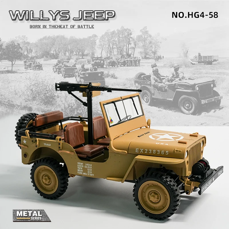 Coolbank RC Car 1/14 1941-1945 Willys Jeep MB 2.4G 4WD RTR Crawler Climbing Scale Military Truck Off-road Car Vehicle Boys Toys
Coolbank RC Car 1/14 1941-1945 Willys Jeep MB 2.4G 4WD RTR Crawler Climbing Scale Military Truck Off-road Car Vehicle Boys Toys