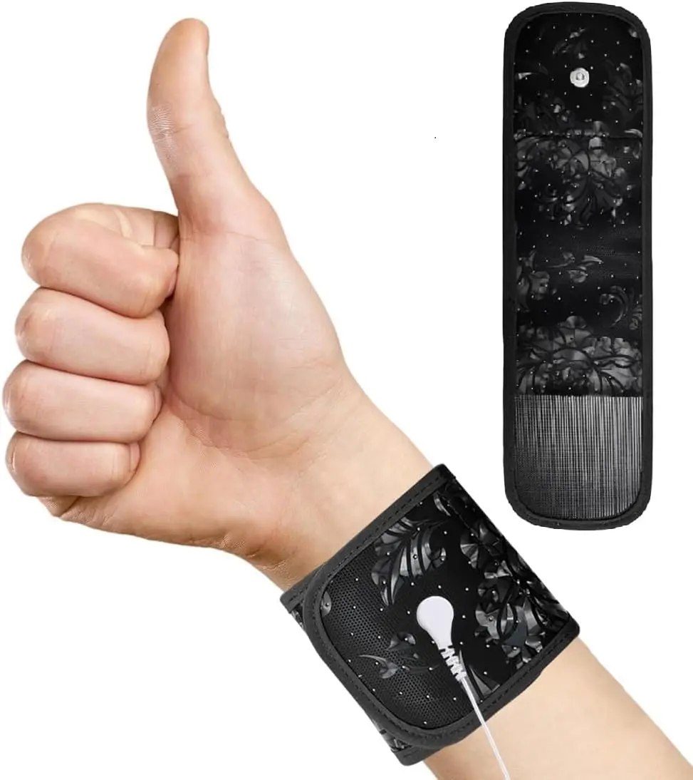 Grounding Wristband with 15ft Cord for Pain Relief, Silver Fiber, Black
Grounding Wristband with 15ft Cord for Pain Relief, Silver Fiber, Black