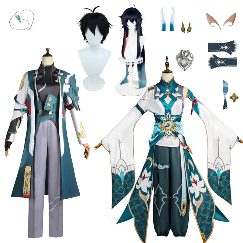 Honkai: Star Rail Dan Heng Cosplay Lmbibitor Lunae Costumes Game Wig Earrings Suit Handsome Uniform Halloween Party Outfit Men
Honkai: Star Rail Dan Heng Cosplay Lmbibitor Lunae Costumes Game Wig Earrings Suit Handsome Uniform Halloween Party Outfit Men