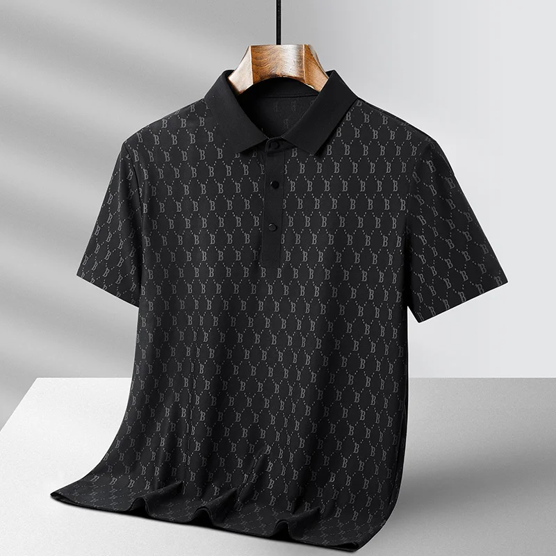 Light Business Short-Sleeved Polo Shirt Men's 2024 Summer New Ice Silk Solid Color Simple Casual All-Match High-End T-shirt
Light Business Short-Sleeved Polo Shirt Men's 2024 Summer New Ice Silk Solid Color Simple Casual All-Match High-End T-shirt
