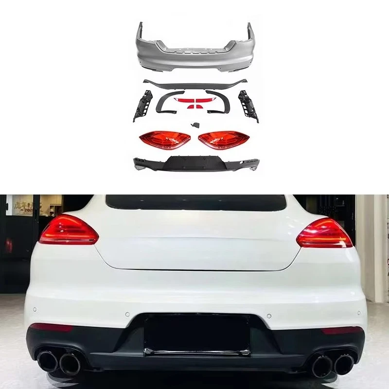 For Panamera 970.1 2009-2013 Upgrade 970.2 Style Rear Bumper Body Kit with Integrated Rear Lip Diffuser
For Panamera 970.1 2009-2013 Upgrade 970.2 Style Rear Bumper Body Kit with Integrated Rear Lip Diffuser