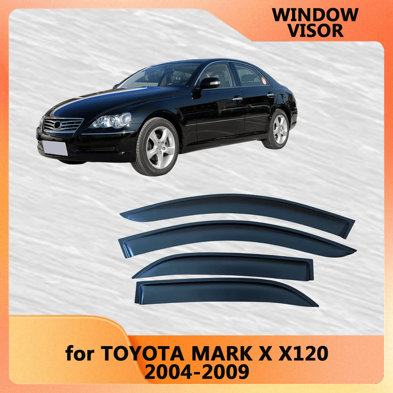 Оконный козырек для TOYOTA MARK X X120 2004 2005 2006 2007 2008 2009, защитный козырек от атмосферных воздействий, ветрозащитный козырек от дождя, боковые
Оконный козырек для TOYOTA MARK X X120 2004 2005 2006 2007 2008 2009, защитный козырек от атмосферных воздействий, ветрозащитный козырек от дождя, боковые