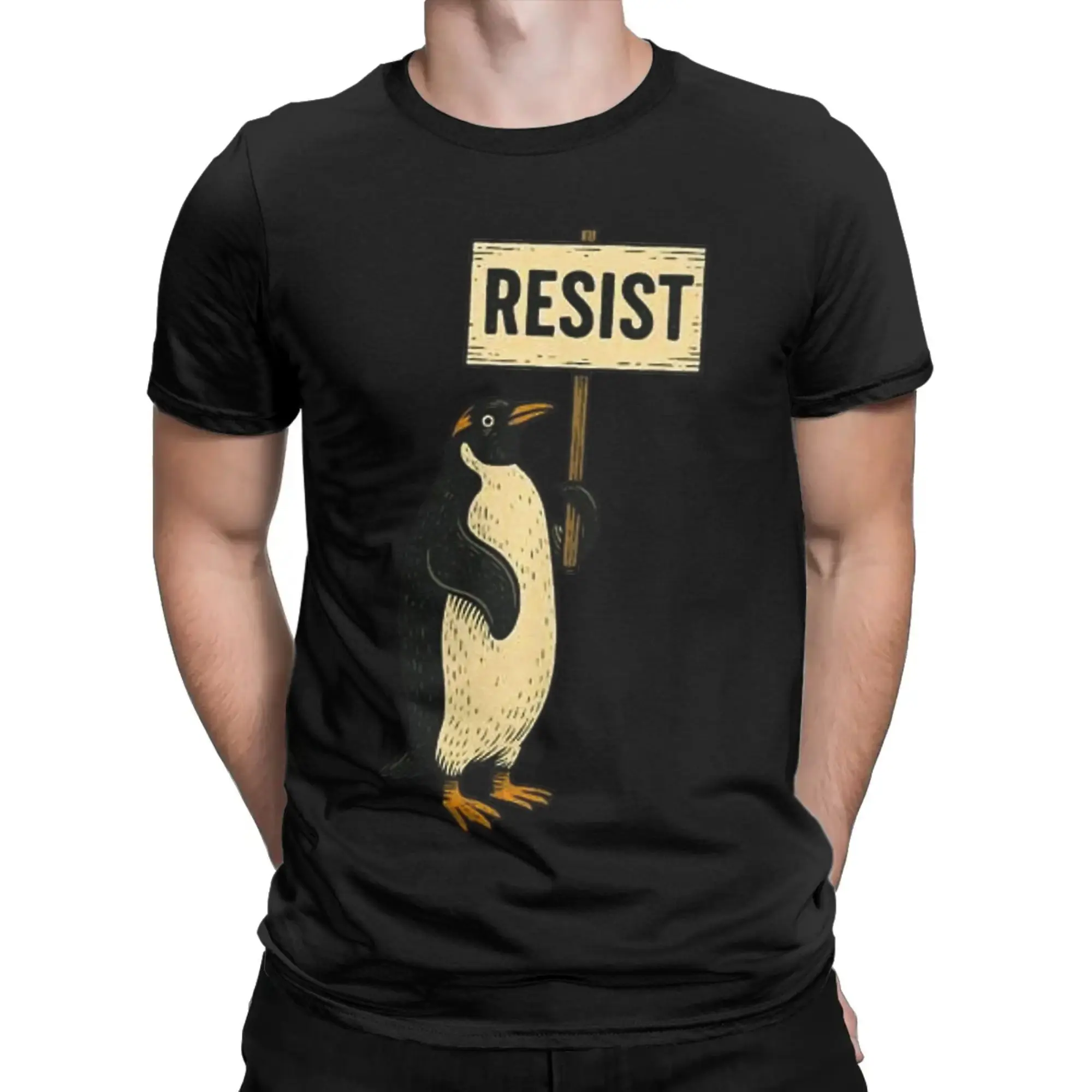 Men Women Penguins Resist Anti-Tariff Protest T Shirt Cotton Graphic Printing T-Shirt Top Clothing
Men Women Penguins Resist Anti-Tariff Protest T Shirt Cotton Graphic Printing T-Shirt Top Clothing