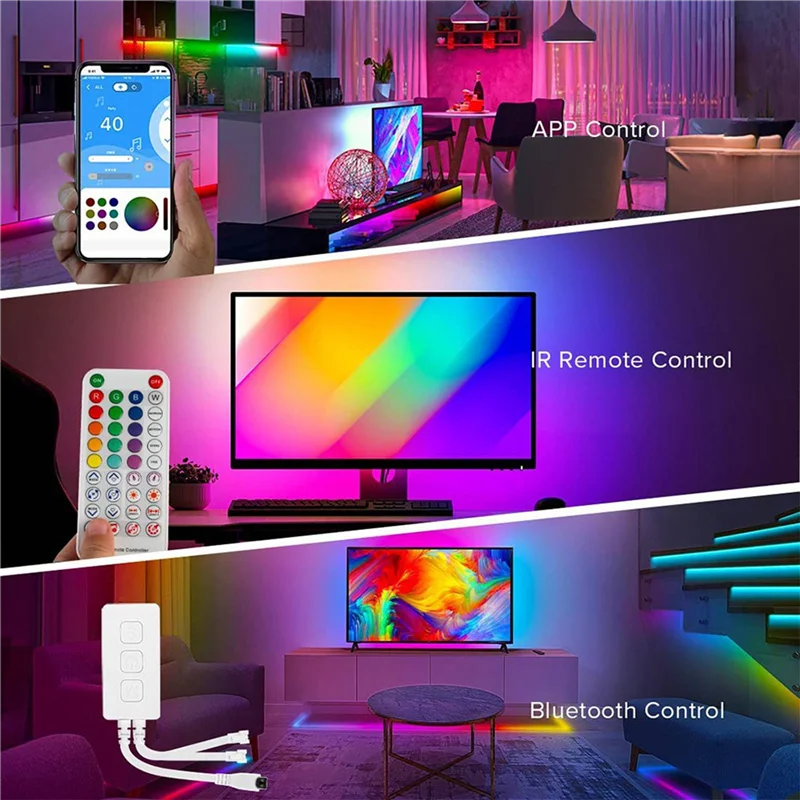 SEWS-3X SP611E WS2812B WS2811 Bluetooth Music LED Strip Controller IR38 Keys Remote APP For Addressable LED Lighting DC5V-24V
SEWS-3X SP611E WS2812B WS2811 Bluetooth Music LED Strip Controller IR38 Keys Remote APP For Addressable LED Lighting DC5V-24V