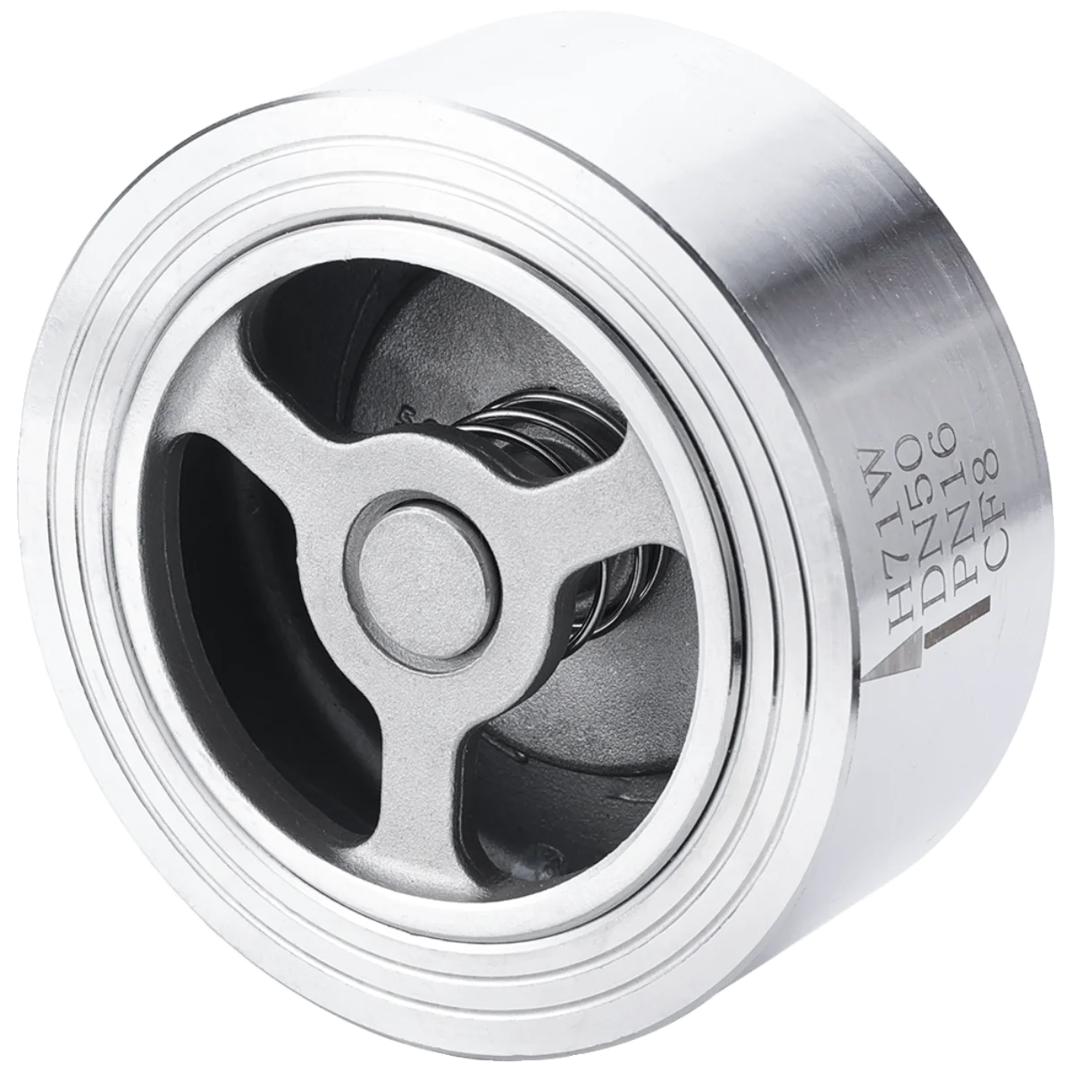 304 Stainless Steel H71W-25P/16P/40P Wafer Type Glossy Check Valve Heavy Duty Lifting Check Valve Bright
304 Stainless Steel H71W-25P/16P/40P Wafer Type Glossy Check Valve Heavy Duty Lifting Check Valve Bright