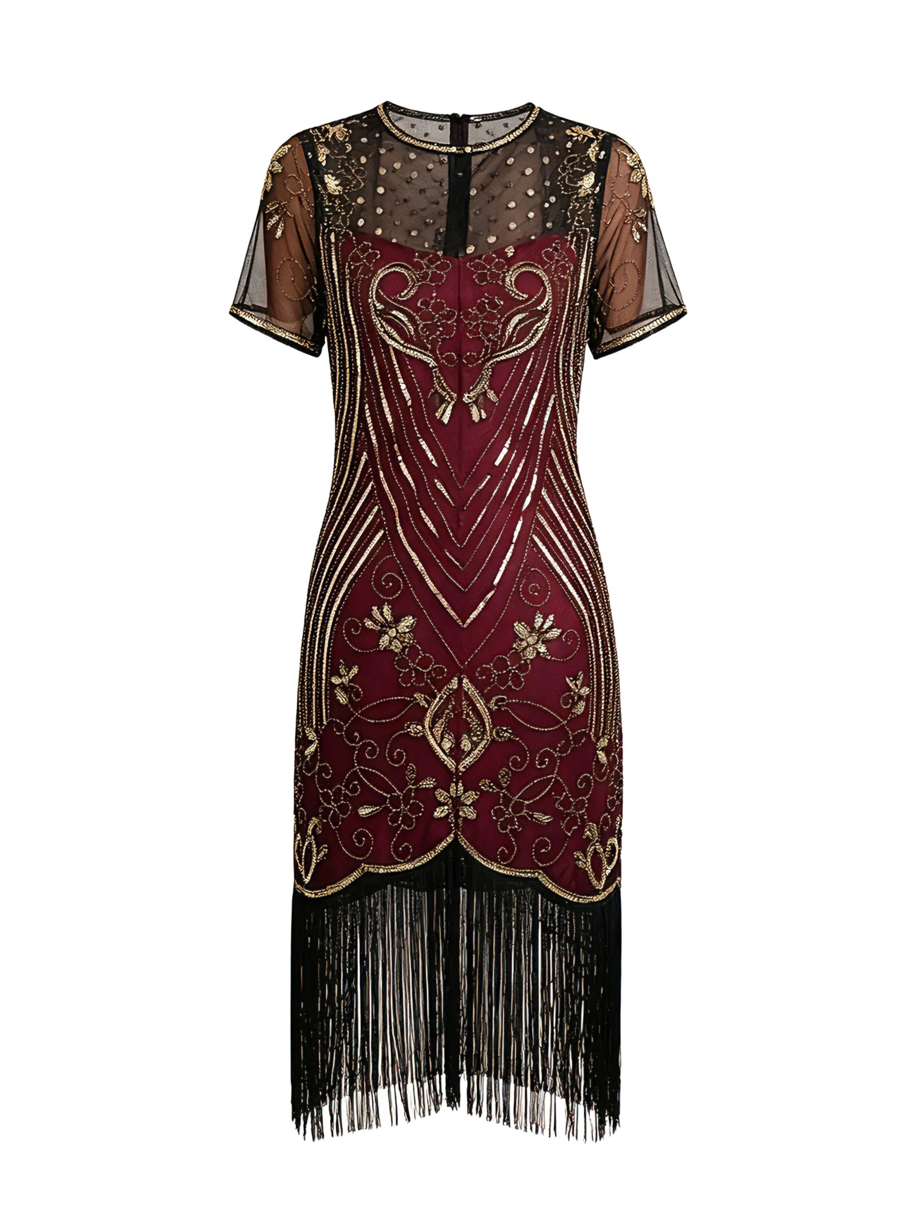 Women Roaring 20s Flapper Dress O-Neck Short Sleeve Beaded Art Deco Gatsby Costume
Women Roaring 20s Flapper Dress O-Neck Short Sleeve Beaded Art Deco Gatsby Costume