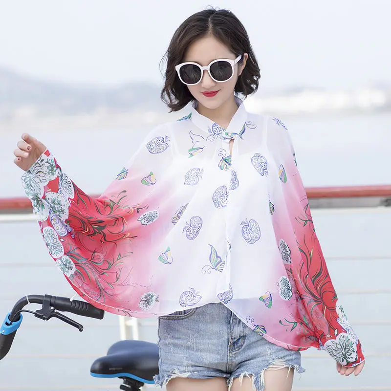 2022 Summer Sunscreen Clothes Women Cycling Cloak Shawl Coat Chiffon Cloak Shawl Thin Style Lady Poncho Capes Red
2022 Summer Sunscreen Clothes Women Cycling Cloak Shawl Coat Chiffon Cloak Shawl Thin Style Lady Poncho Capes Red