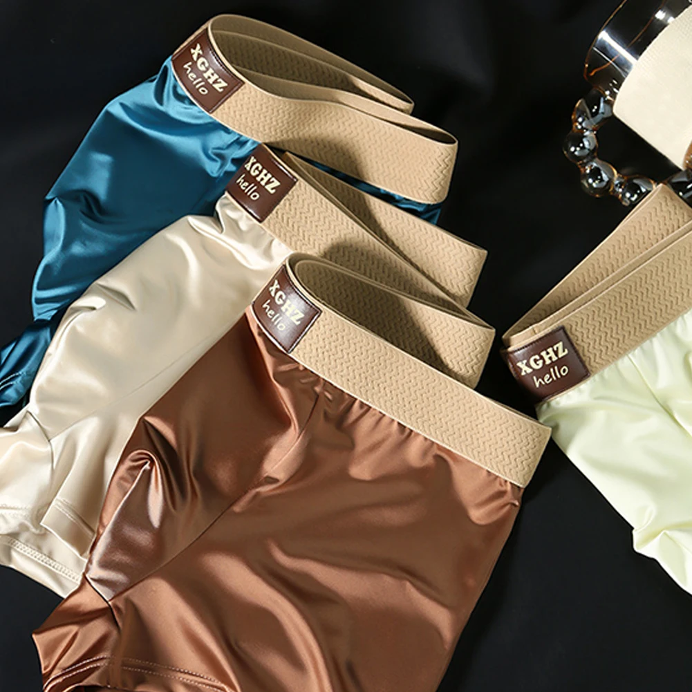 Home Silky Soft Men's Smooth Ice Silk Boxers Shorts Middle Rise Underwear Pouch Jockstrap Sleep Panties Trunks
Home Silky Soft Men's Smooth Ice Silk Boxers Shorts Middle Rise Underwear Pouch Jockstrap Sleep Panties Trunks
