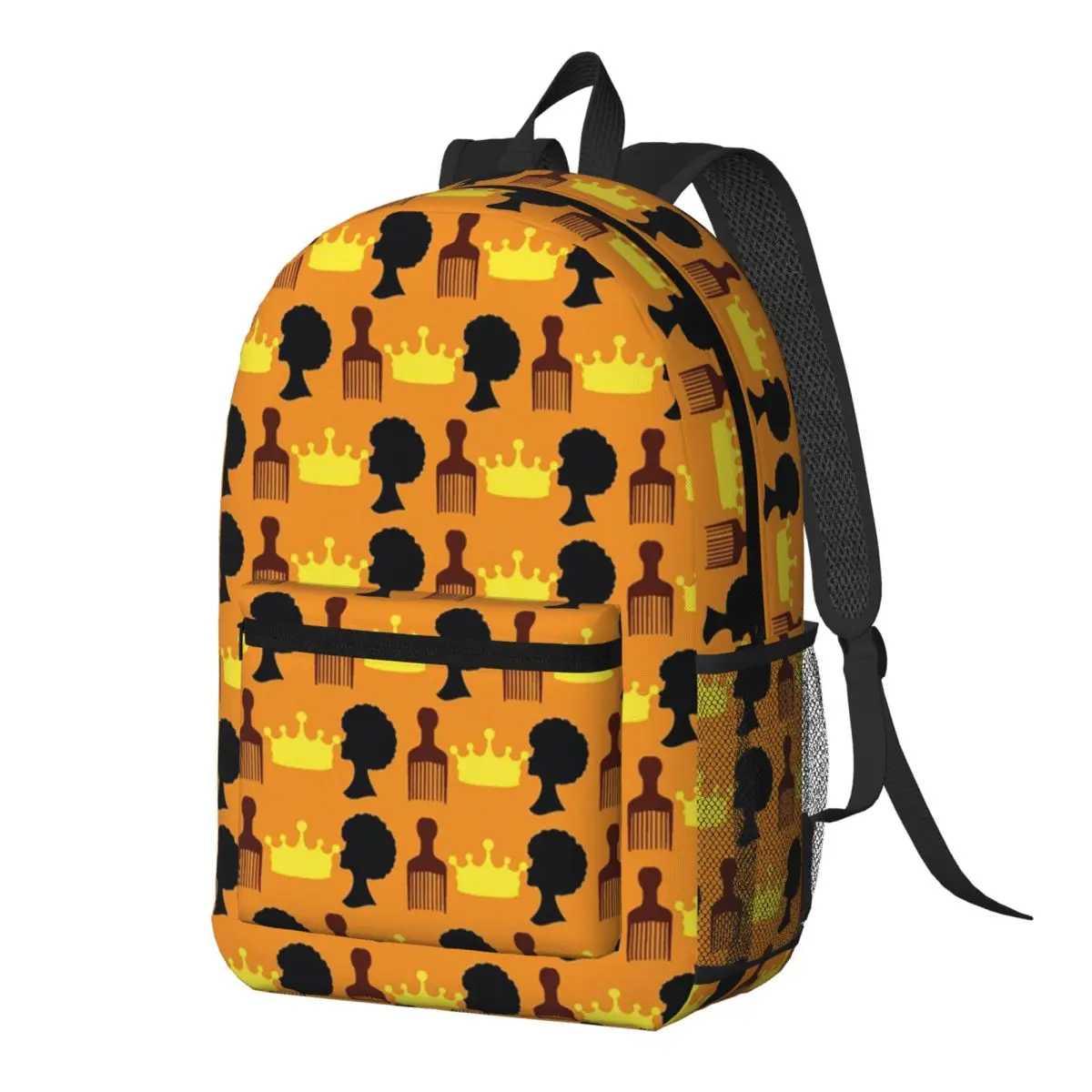 Crowned Afro Orange Backpack Daypack Large Capacity Children BookBag School Bag Shoulder Bags for Men Women
Crowned Afro Orange Backpack Daypack Large Capacity Children BookBag School Bag Shoulder Bags for Men Women
