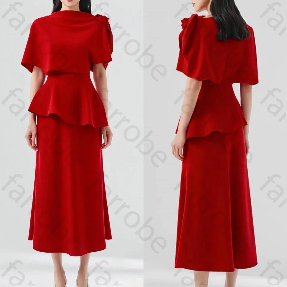 Customized Flower Draped Tiered Beach A-line High Collar Prom Dresses Tea-length Evening Gowns Corset Formal Party Gown Women
Customized Flower Draped Tiered Beach A-line High Collar Prom Dresses Tea-length Evening Gowns Corset Formal Party Gown Women