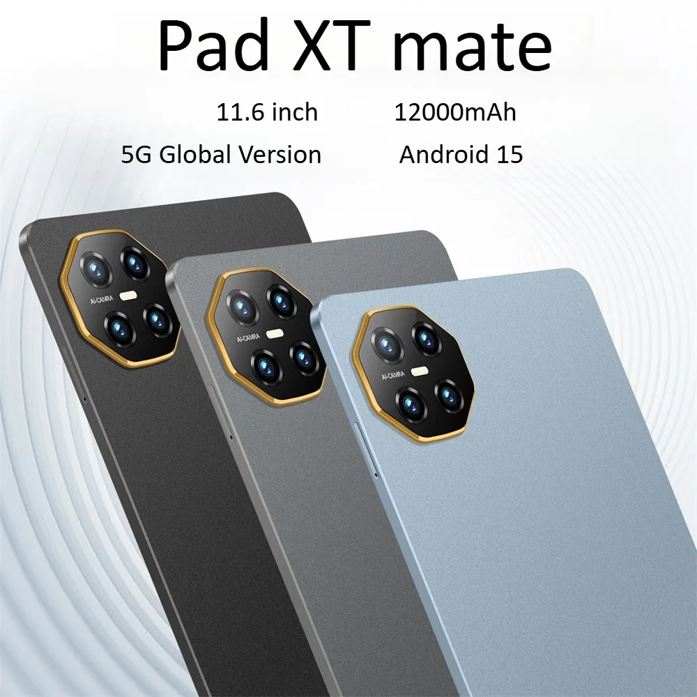 Pad XT Mate, оригинальные планшеты Android 15, 11,6-дюймовая глобальная версия, вкладка 5G Dual Sim, 12000 мАч, WIFI, планшетный ПК для детей, подарок
Pad XT Mate, оригинальные планшеты Android 15, 11,6-дюймовая глобальная версия, вкладка 5G Dual Sim, 12000 мАч, WIFI, планшетный ПК для детей, подарок