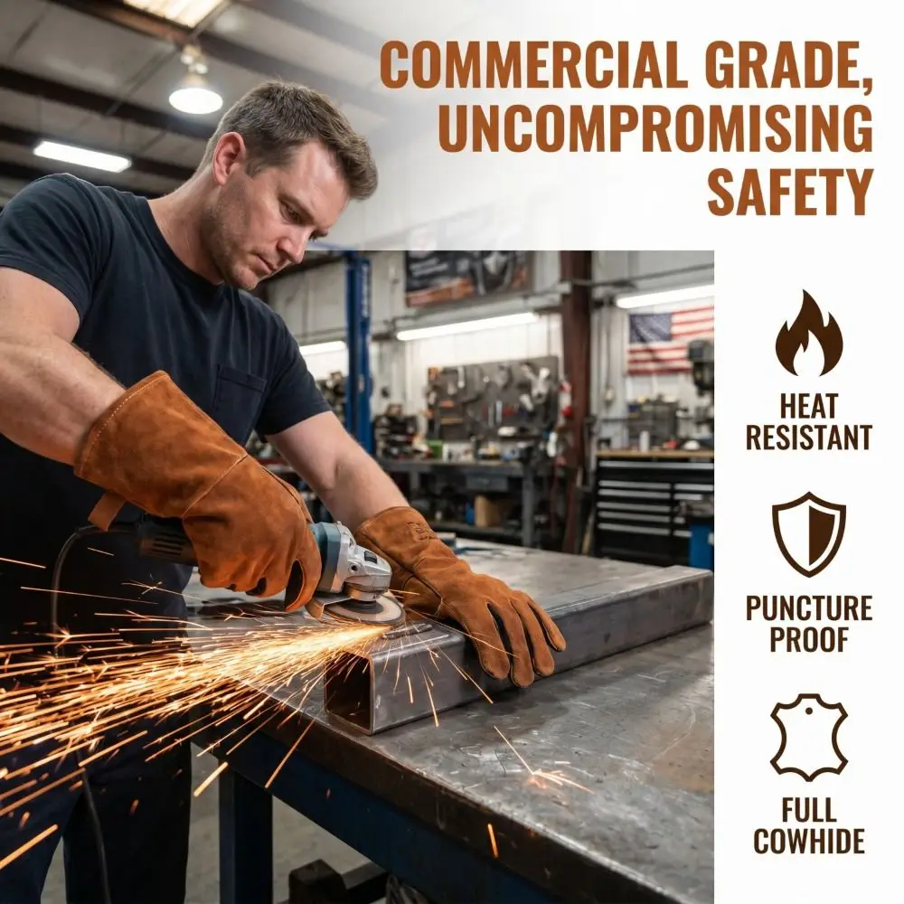 Heat-Resistant Electric Welding Gloves Wear-Resistant Thick Insulating Welding Gloves Long-Term Protective Anti-Splash
Heat-Resistant Electric Welding Gloves Wear-Resistant Thick Insulating Welding Gloves Long-Term Protective Anti-Splash