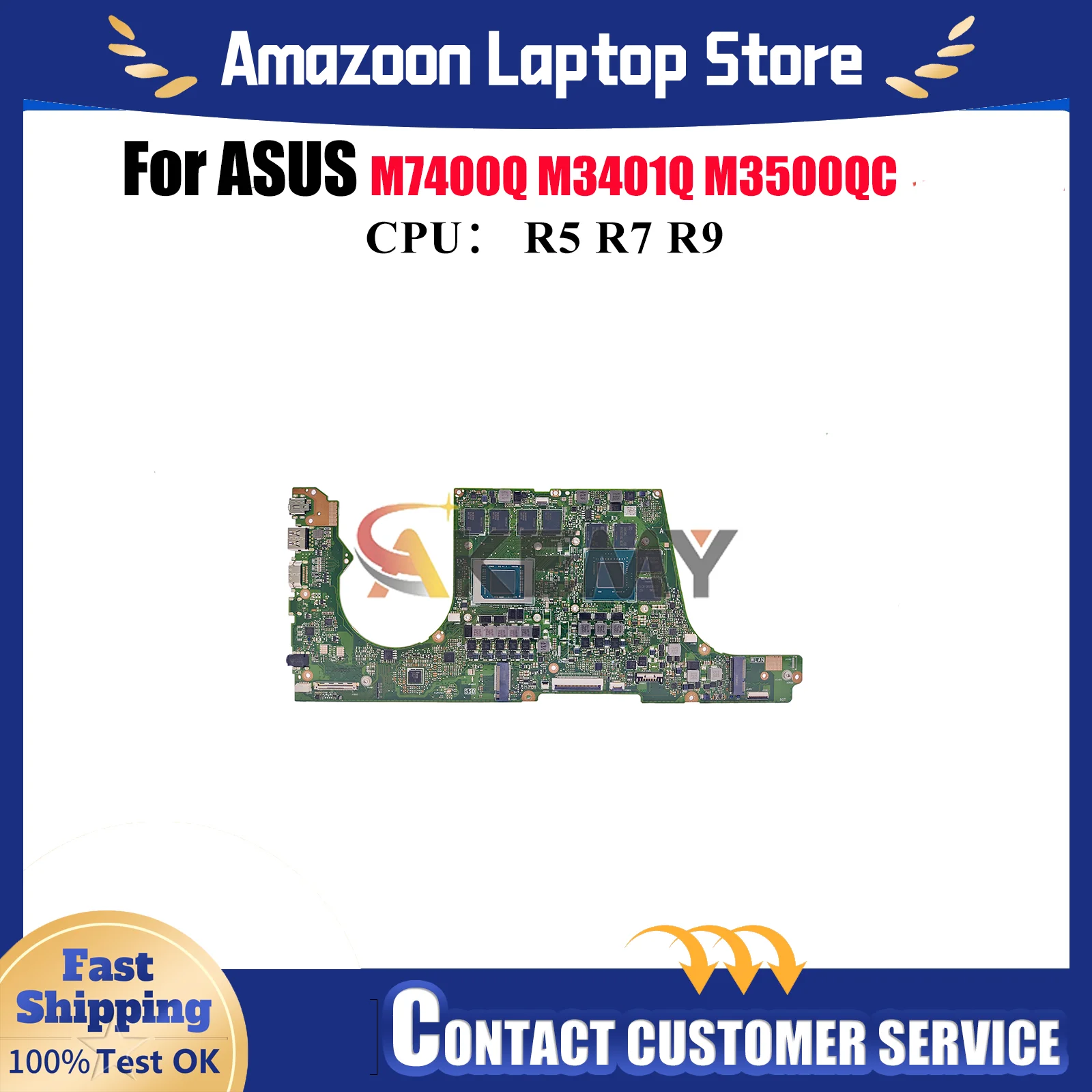 Материнская плата M3500QC для ноутбука ASUS VivoBook M3401Q M7400Q D3500Q M3400QE M3500Q M3400Q M7600Q M3400QC с процессором R5 R7 R9
Материнская плата M3500QC для ноутбука ASUS VivoBook M3401Q M7400Q D3500Q M3400QE M3500Q M3400Q M7600Q M3400QC с процессором R5 R7 R9