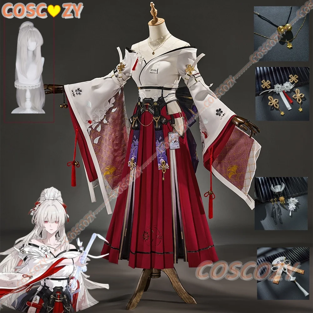 Coscozy High Quality Wuthering Waves Hiyuki Cosplay Costume Wig New Chinese Elegant Dress Headwear Props Halloween Woman Uniform
Coscozy High Quality Wuthering Waves Hiyuki Cosplay Costume Wig New Chinese Elegant Dress Headwear Props Halloween Woman Uniform
