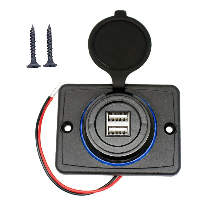 Panel Mount DC 24V Dual 4.8A Coach Bus Seat USB Charging Port 12V USB Charger Socket
Panel Mount DC 24V Dual 4.8A Coach Bus Seat USB Charging Port 12V USB Charger Socket