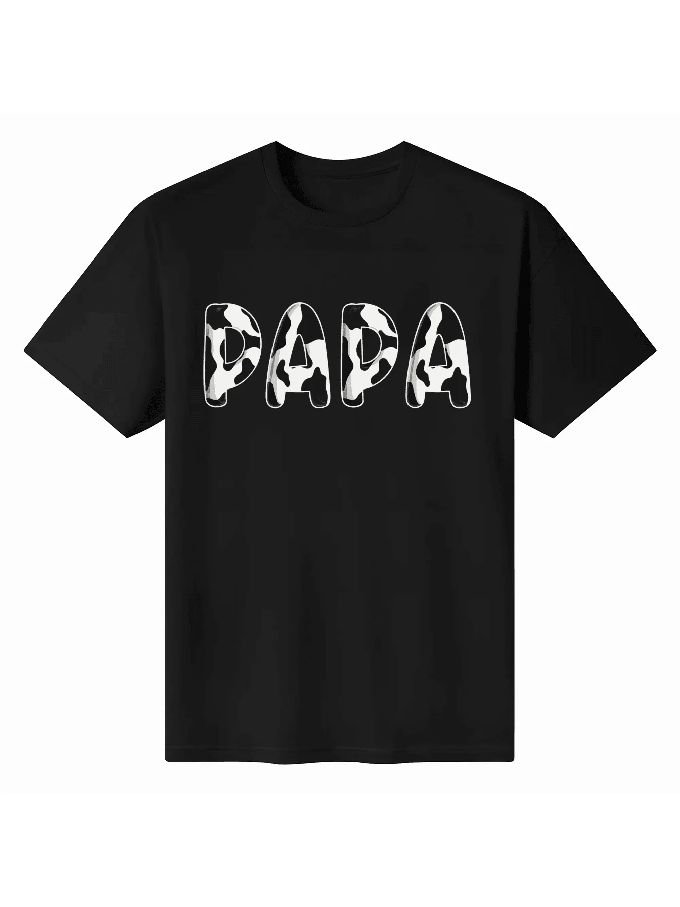 Mens Cow Print Papa T-Shirt Cotton Casual Short Sleeve
Mens Cow Print Papa T-Shirt Cotton Casual Short Sleeve