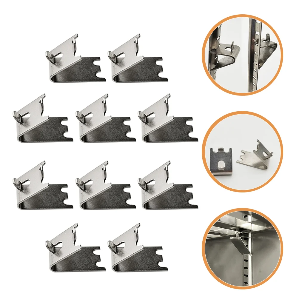 10 Pcs Freezer Shelf Clips Storage Shelves Heavy Duty Stainless Steel Cooler Support Refrigerator
10 Pcs Freezer Shelf Clips Storage Shelves Heavy Duty Stainless Steel Cooler Support Refrigerator