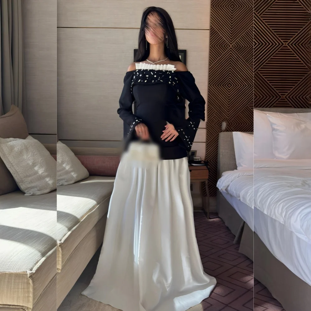 Customized High Quality Jersey Sequined Pleat A-line Off-the-shoulder Long Dresses Bespoke Occasion Simple
Customized High Quality Jersey Sequined Pleat A-line Off-the-shoulder Long Dresses Bespoke Occasion Simple