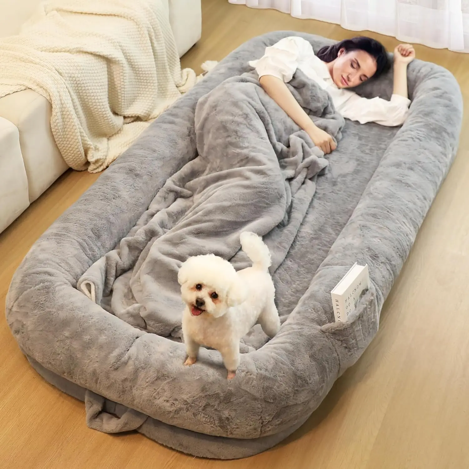Human Dog Bed for Adults, 40 x 10 x 71 Long Human Size Dog Bed, Removable Cover, Orthopedic Design, Light Grey
Human Dog Bed for Adults, 40 x 10 x 71 Long Human Size Dog Bed, Removable Cover, Orthopedic Design, Light Grey