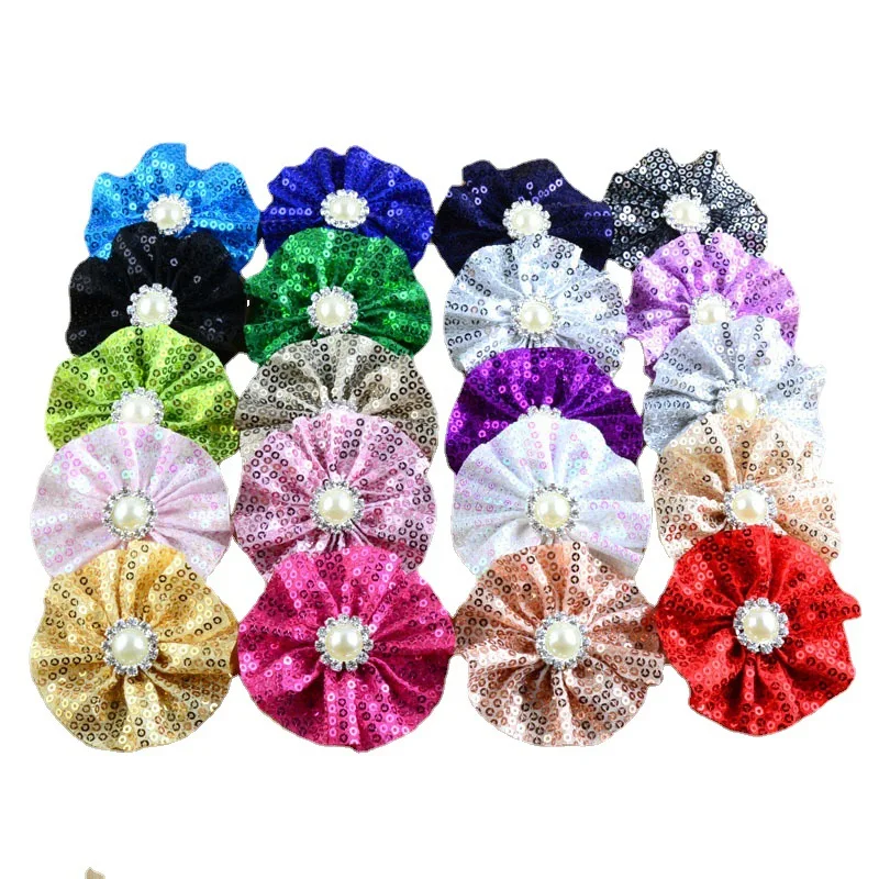 300pcs New Children's Hair Accessories Round Sequin Pearl Rhinestone Flower Baby Head Flower 20 Colors In Stock Wholesale
300pcs New Children's Hair Accessories Round Sequin Pearl Rhinestone Flower Baby Head Flower 20 Colors In Stock Wholesale