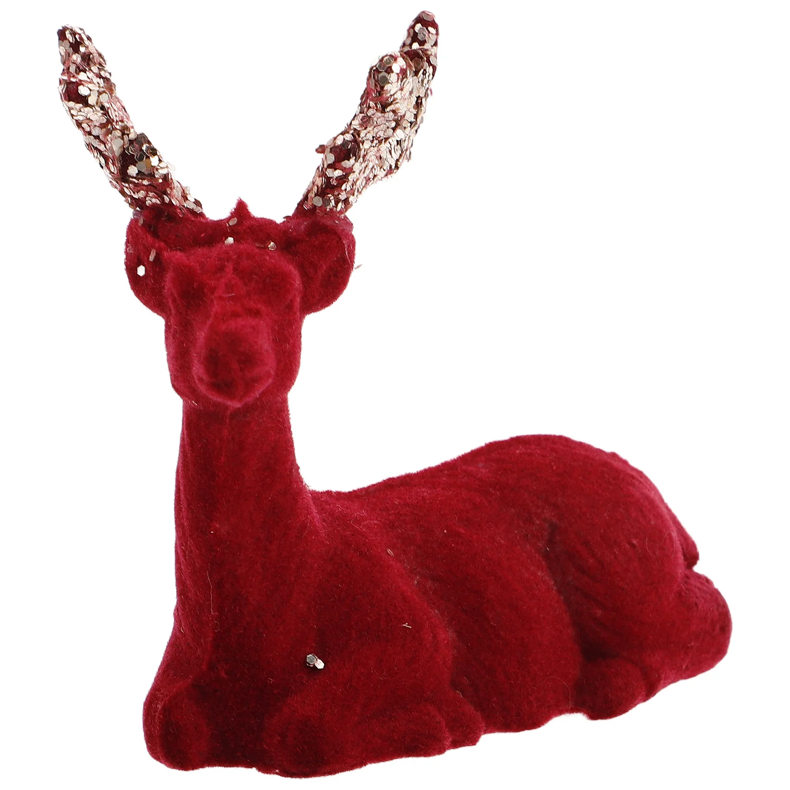 Burgundy Realistic Deer Ornament Flocked Finish Xmas Tree Hanging Pendant Festive Home Decor Holiday Reindeer Decoration
Burgundy Realistic Deer Ornament Flocked Finish Xmas Tree Hanging Pendant Festive Home Decor Holiday Reindeer Decoration