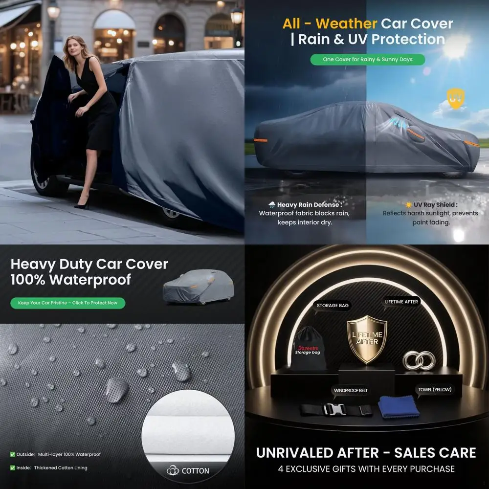 Дышащий чехол для автомобиля с хлопковой подкладкой, дверью на молнии, защитой от УФ-излучения для моделей 2018-2026 годов (подарок с полотенцем)
Дышащий чехол для автомобиля с хлопковой подкладкой, дверью на молнии, защитой от УФ-излучения для моделей 2018-2026 годов (подарок с полотенцем)