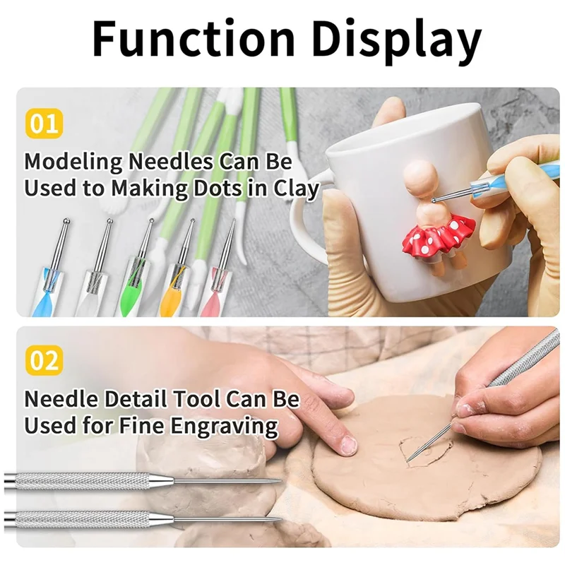 Polymer Clay Tools, 11Pcs Acrylic Clay Roller Sheet Set For DIY Cutting Shaping Sculpting
Polymer Clay Tools, 11Pcs Acrylic Clay Roller Sheet Set For DIY Cutting Shaping Sculpting