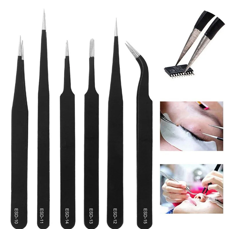 YWDZ-Tweezers 24 Pieces ESD Tweezers Tools Kit Anti-Static Non-Magnetic Stainless Steel Multi-Standard With Storage Bag
YWDZ-Tweezers 24 Pieces ESD Tweezers Tools Kit Anti-Static Non-Magnetic Stainless Steel Multi-Standard With Storage Bag