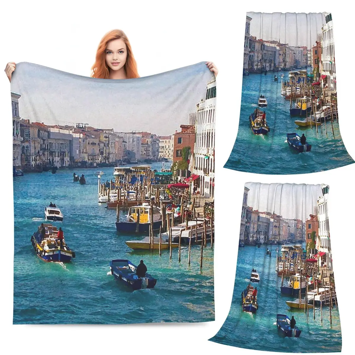 Venice Grand Canal Blanket Flannel Sofa Throw Blanket Breathable for Home Bedroom Travel Throws Bedspread Quilt
Venice Grand Canal Blanket Flannel Sofa Throw Blanket Breathable for Home Bedroom Travel Throws Bedspread Quilt