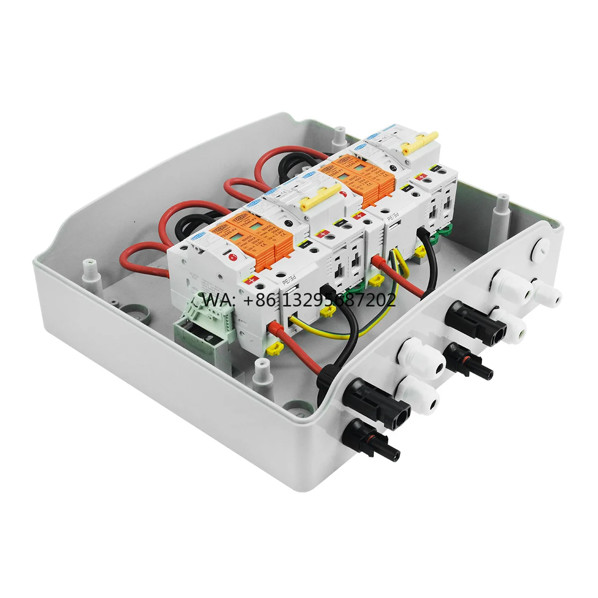 Solar Photovoltaic PV Combiner Box With Lightning Protection 2 Input 2 Out DC 600V Fuse MCB SPD Waterproof Box IP65 12ways
Solar Photovoltaic PV Combiner Box With Lightning Protection 2 Input 2 Out DC 600V Fuse MCB SPD Waterproof Box IP65 12ways