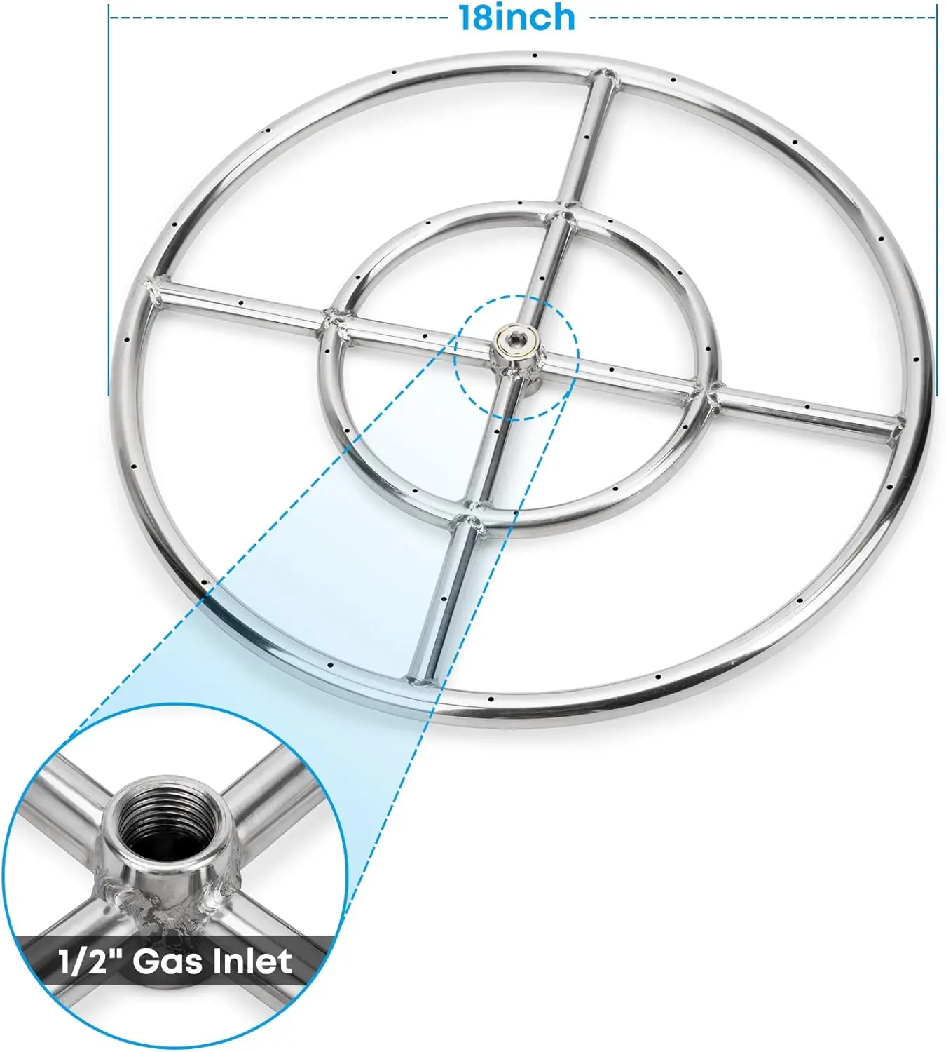 Комплект для установки кольца горелки из нержавеющей стали для пропанового газа LP, 18 дюймов - прямые продажи с фабрики
Комплект для установки кольца горелки из нержавеющей стали для пропанового газа LP, 18 дюймов - прямые продажи с фабрики