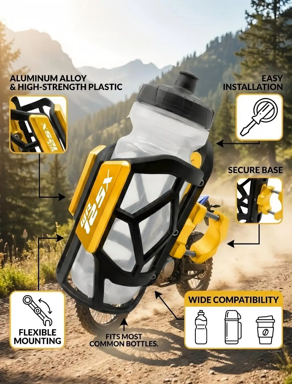 Для YAMAHA WR 125X WR 125 X WR125X 2017 2018 2019 2020 2021 2022 Универсальный высококачественный держатель для напитков/воды для мотоцикла
Для YAMAHA WR 125X WR 125 X WR125X 2017 2018 2019 2020 2021 2022 Универсальный высококачественный держатель для напитков/воды для мотоцикла