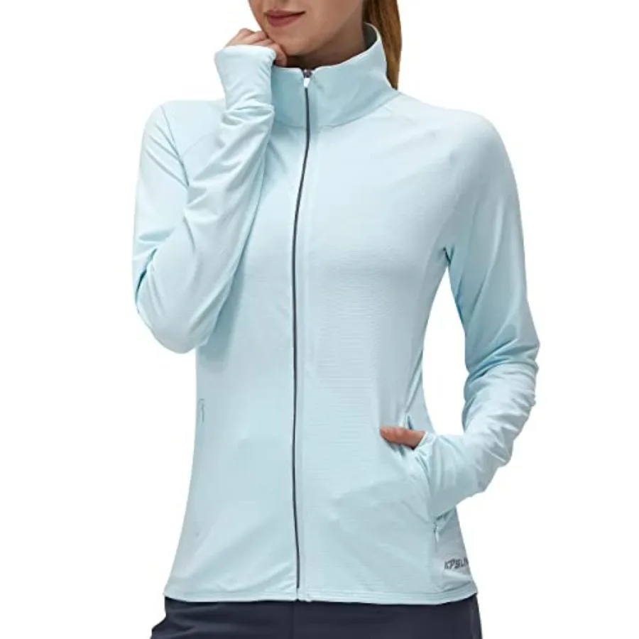 Women's UPF 50+ UV Sun Protection Clothing Long Sleeve Athletic Hiking Shirts Lightweight SPF Zip Up Outdoor Jacket
Women's UPF 50+ UV Sun Protection Clothing Long Sleeve Athletic Hiking Shirts Lightweight SPF Zip Up Outdoor Jacket