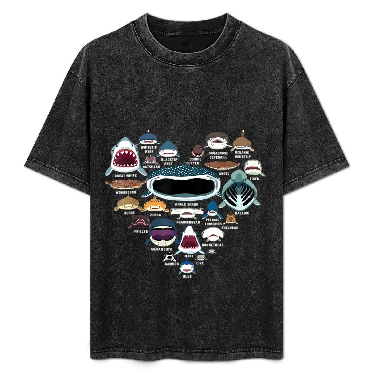 Types Of Shark Identification - Shark Faces - Shark Heart Merch T-Shirt Basic Casual Short Sleeve Cotton Shirt
Types Of Shark Identification - Shark Faces - Shark Heart Merch T-Shirt Basic Casual Short Sleeve Cotton Shirt