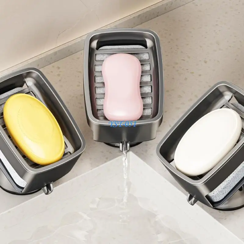 E15A Многофункциональный держатель для мыла на присоске, лоток для хранения, держатель для мыльницы в ванной комнате
E15A Многофункциональный держатель для мыла на присоске, лоток для хранения, держатель для мыльницы в ванной комнате