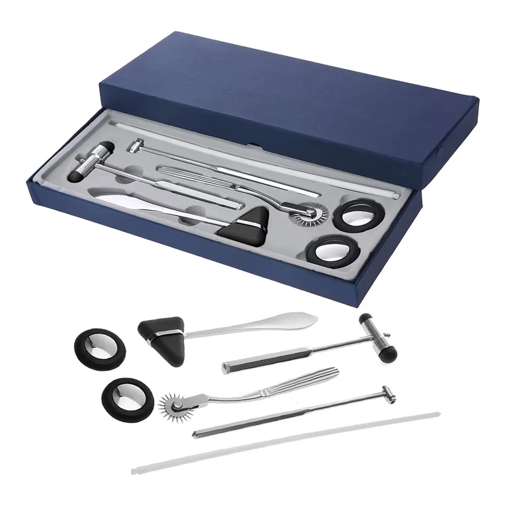 5 in 1 Medical Neurological Multifunctional Percussor Nerve Test Diagnostic Reflex Percussion Body Knee Massage Buck Hammer Tool
5 in 1 Medical Neurological Multifunctional Percussor Nerve Test Diagnostic Reflex Percussion Body Knee Massage Buck Hammer Tool