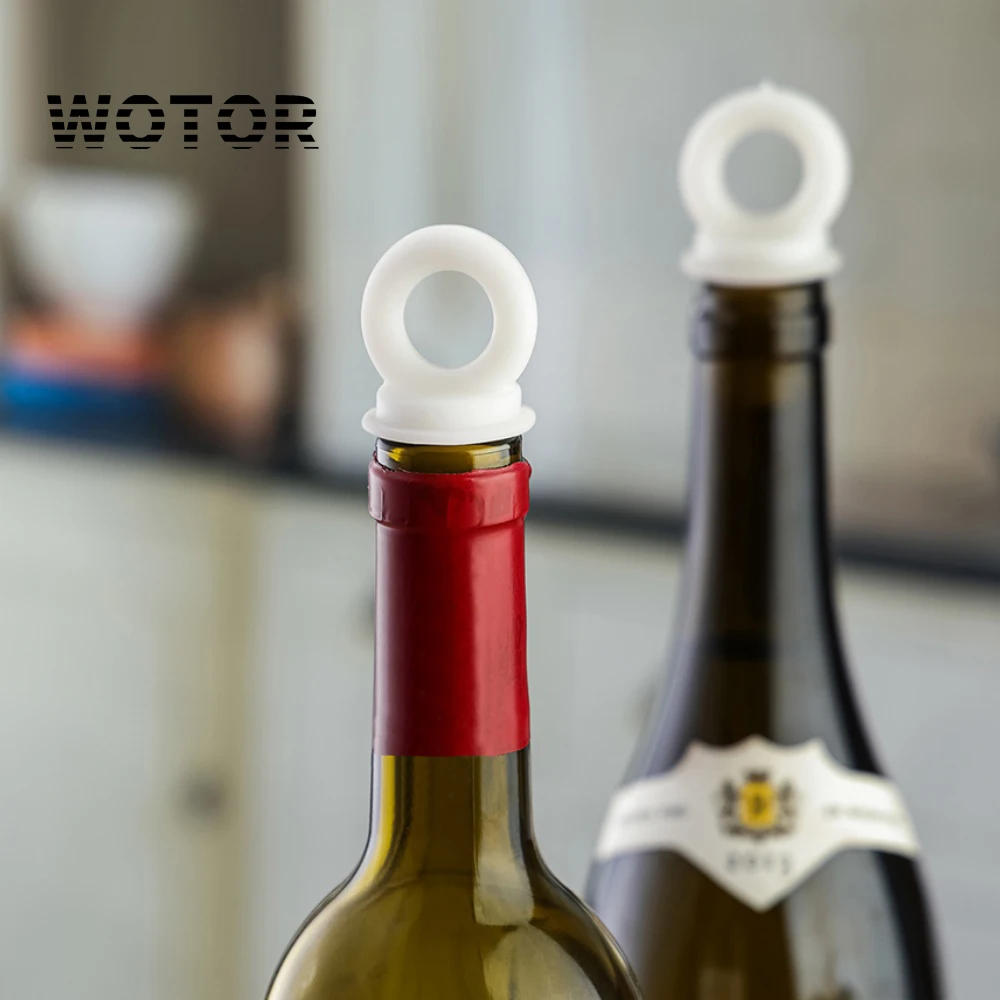 WOTOR White Silicone Wine Bottle Stoppers Simple Convenient Keep Wine Fresh Champagne Stopper Bar Tools Sealing Bottle Cap
WOTOR White Silicone Wine Bottle Stoppers Simple Convenient Keep Wine Fresh Champagne Stopper Bar Tools Sealing Bottle Cap