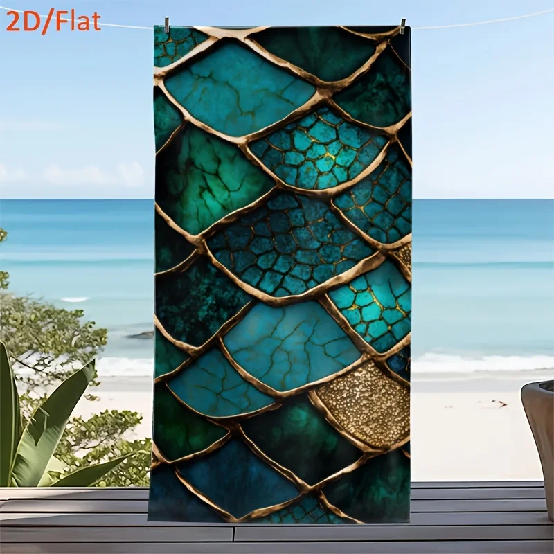 2D Flat 1pc - - "Luxurious Seaweed Green Intertwined with Golden Beach Towel - A High-End Essential for Summer!" Themed Beach
2D Flat 1pc - - "Luxurious Seaweed Green Intertwined with Golden Beach Towel - A High-End Essential for Summer!" Themed Beach